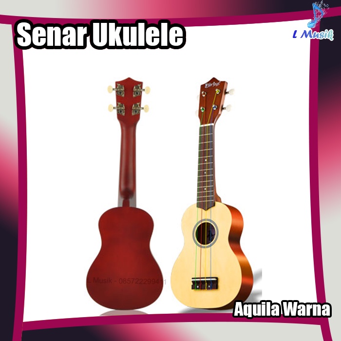 SENAR GITAR UKULELE AQUILA PUTIH DAN WARNA RAINBOW