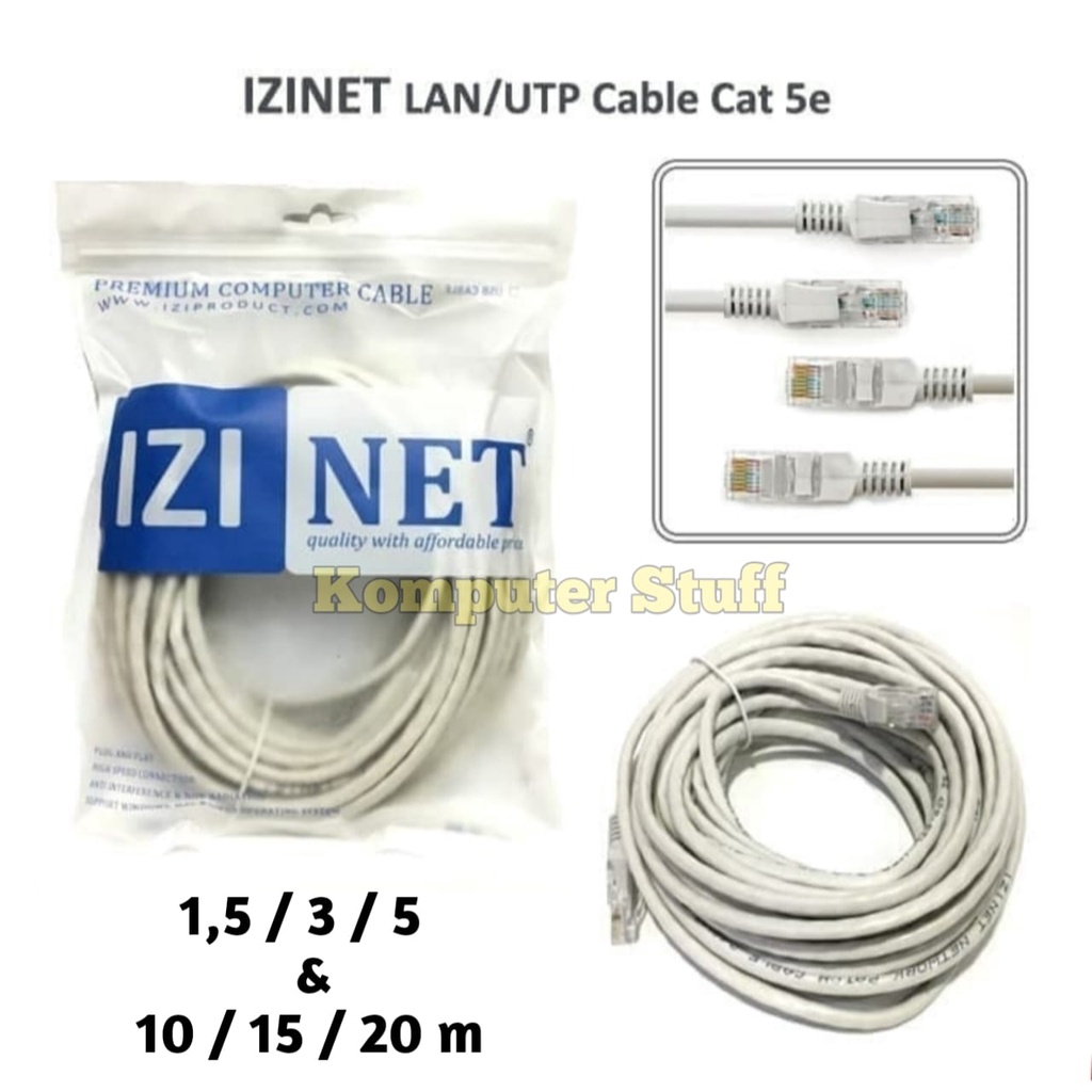 Kabel LAN / Kabel Internet Bonus 2 Konektor, All Size