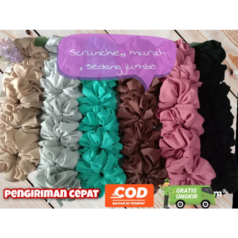 Scrunchie ikat rambut hijab cepol jumbo