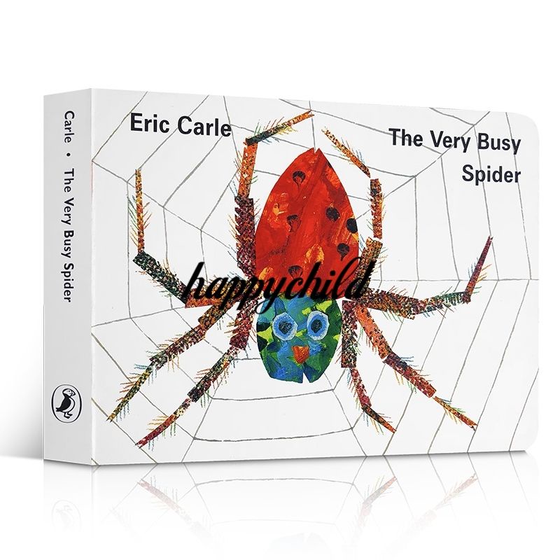 the very busy spider original board book Eric carle/buku /happychild