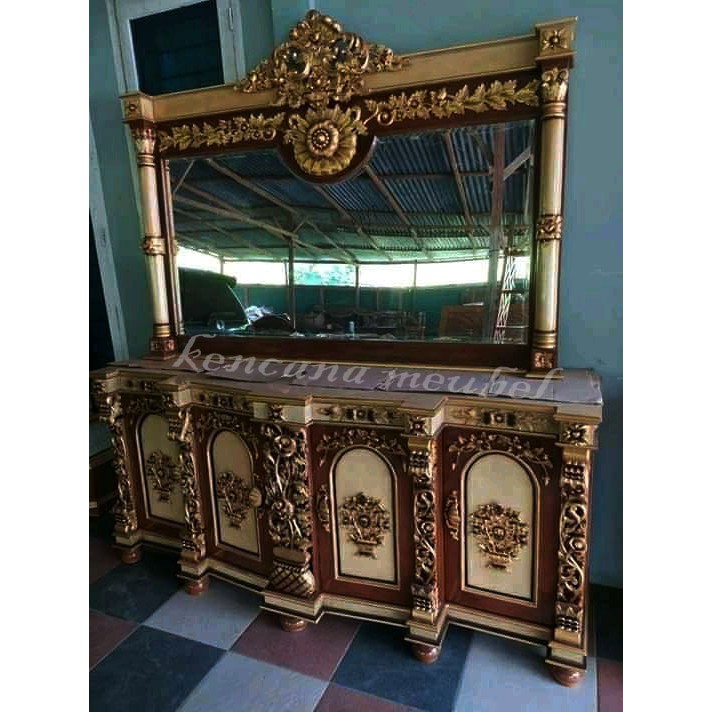 Meja Rias/Tolet Jati Mewah