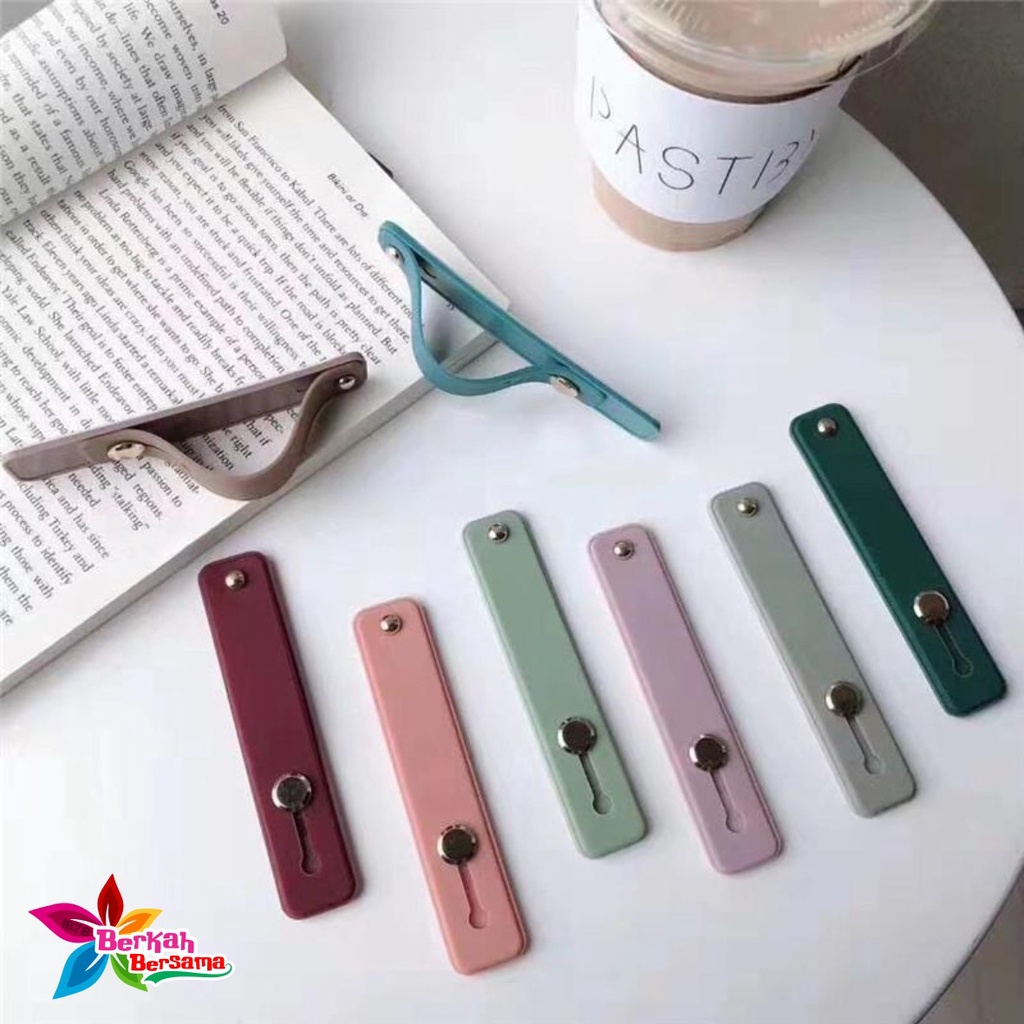 handstand handgrip pegangan jari dudukan hp telepon dorong tarik universal candy koper choice BB5576