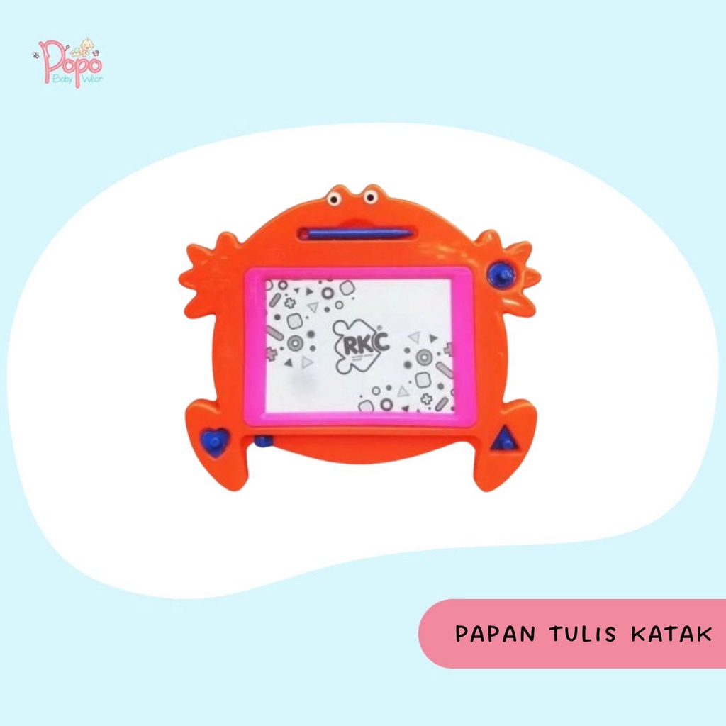 Mainan Papan Tulis Magnet Katak/Sapi (REQ DI NOTES)