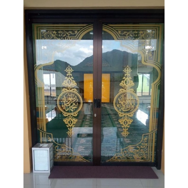 

stiker pintu masjid & musholla bisa custom