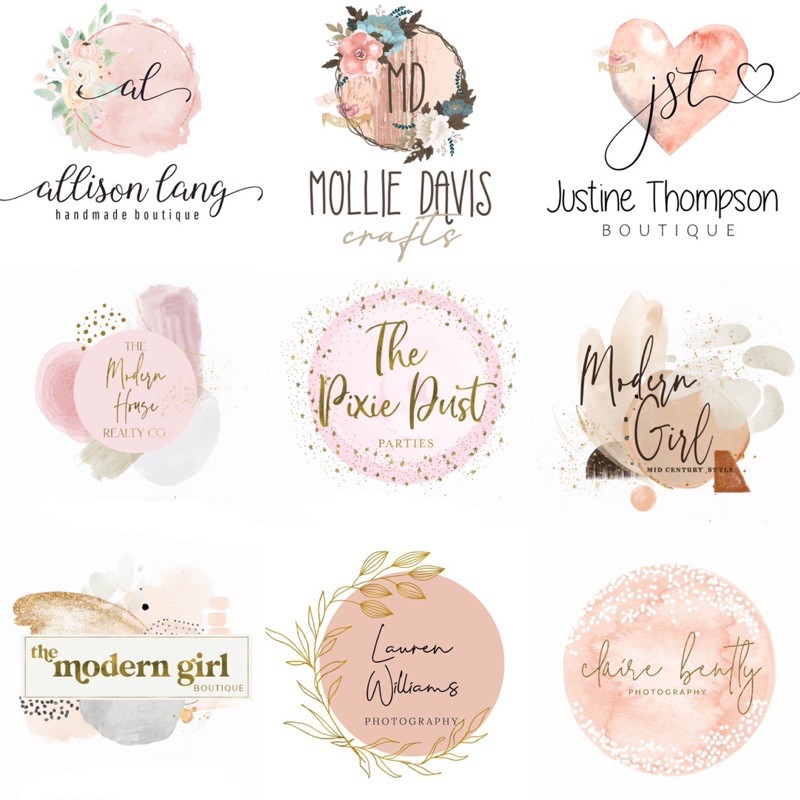 ARABELLA CANTIK LOGO H | JASA BIKIN DESAIN LOGO ONLINE SHOP LOGO BISNIS UNIK TERMURAH