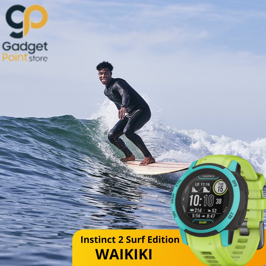 Sport Watch | Smart Watch Garmin Instinct 2S Surf Edition Waikiki SEA 40mm - Garansi Resmi TAM 2 Tahun