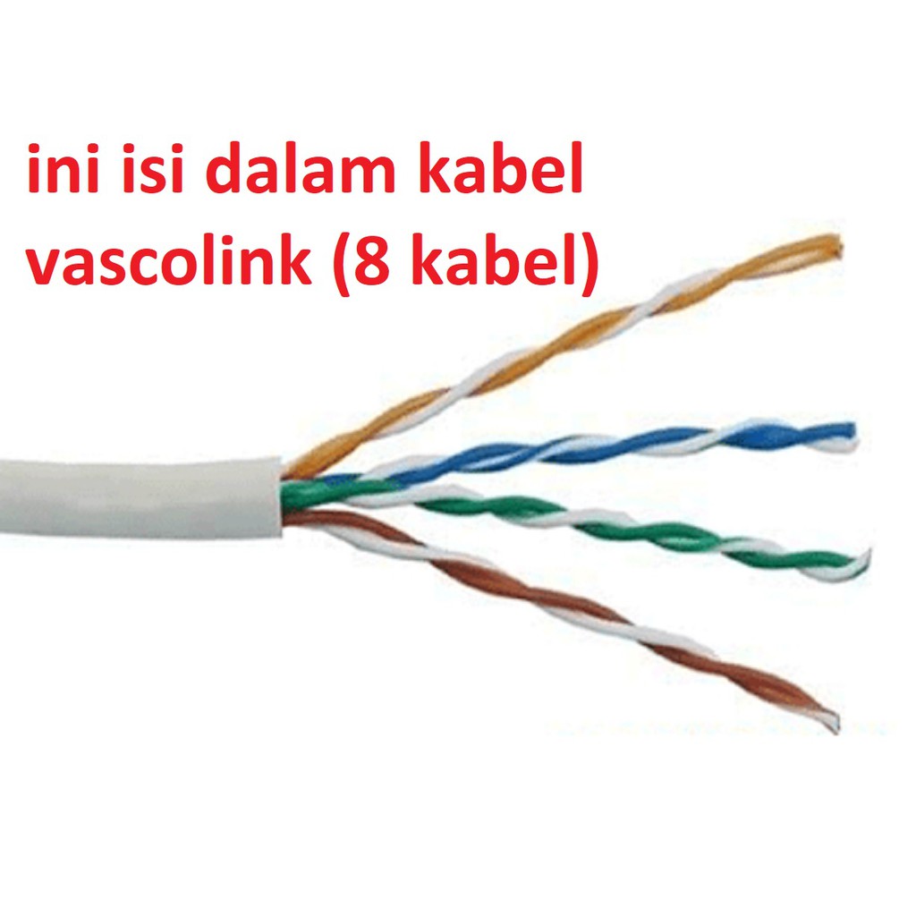 Kabel LAN / UTP 100m 100 Meter Vascolink siap pakai