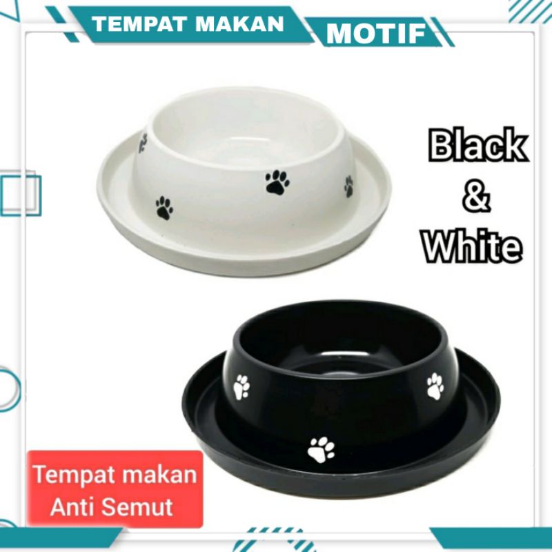 Tempat Makan Anti Semut Motif Single / Tempat Makan Kucing / Pet Bowl / Cat  Bowl / Dog Bowl / Cat Feeder