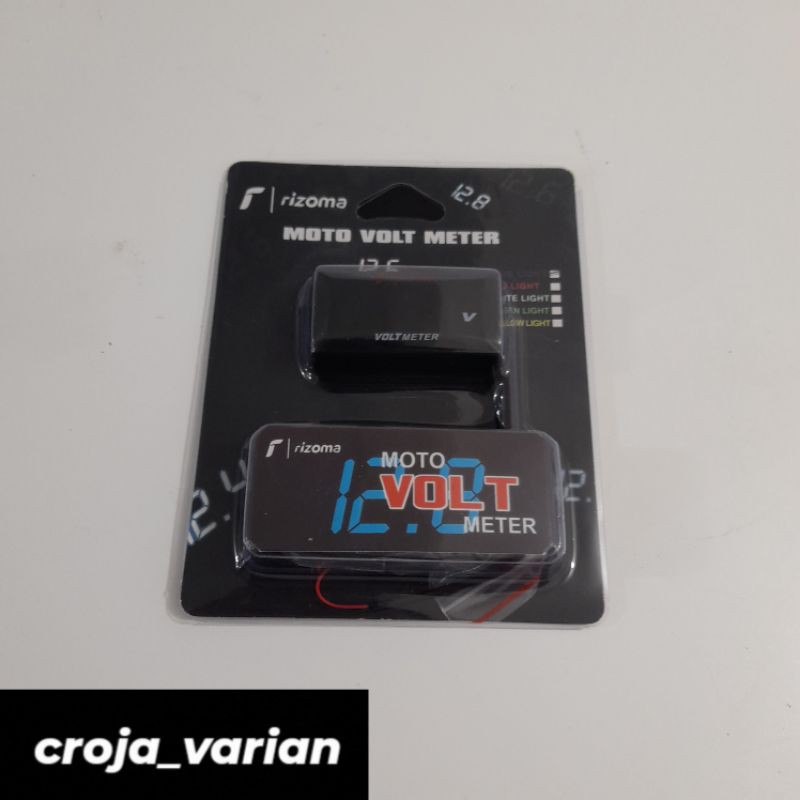 Volt meter rizoma volt meter pengukur aki rizoma