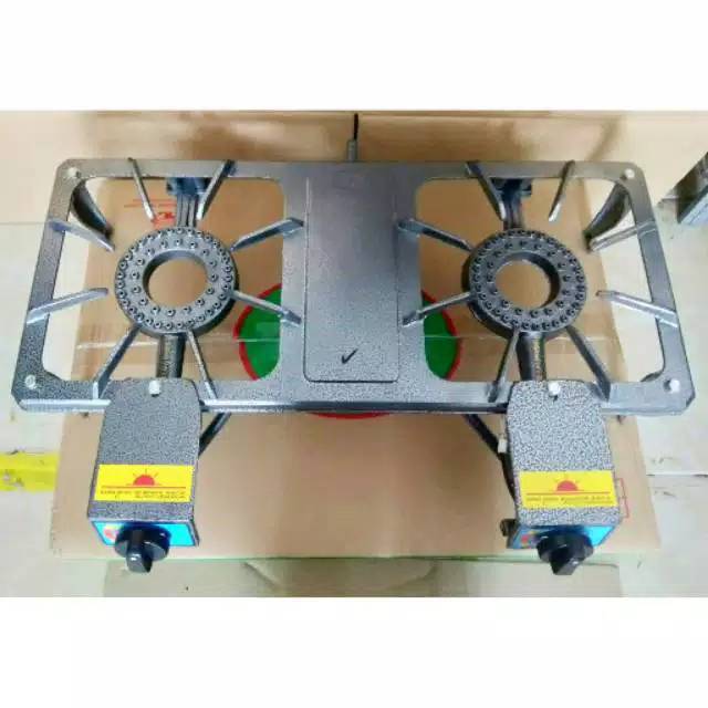 Kompor cor 2 tungku sunrise SR201 Auto kompor komersil 2 tungku kokoh dan kuat