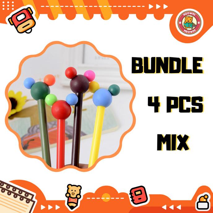 

paling diminati] Pulpen Motif Micki Bundle 4 Pcs Mix Warna PN0267