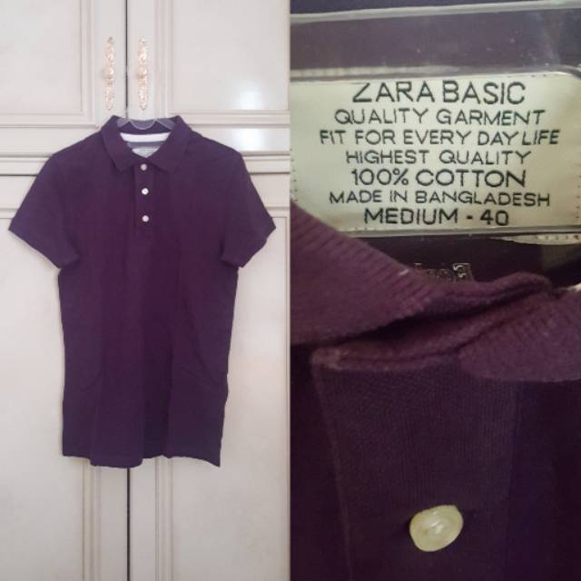 ( Preloved ) Zara Basic Polo Shirt // Atasan Pria