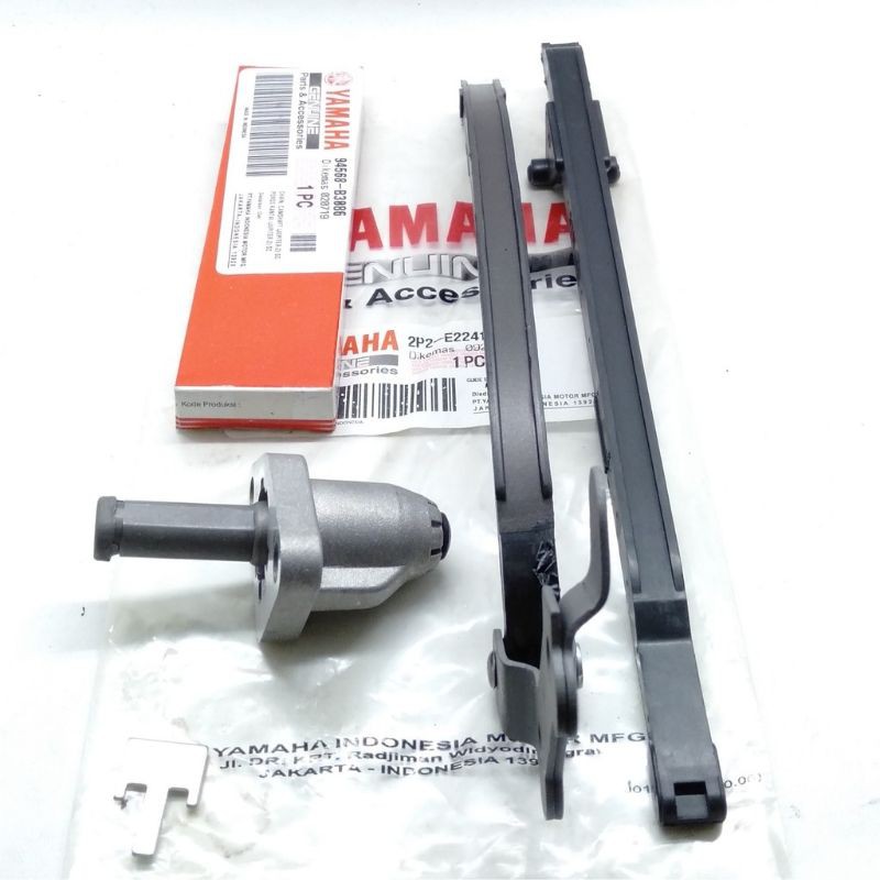 Rantai Keteng + Setelan Tensioner + Karet tensioner Jupiter z Vega R Vega Lama Jupiter z burhan