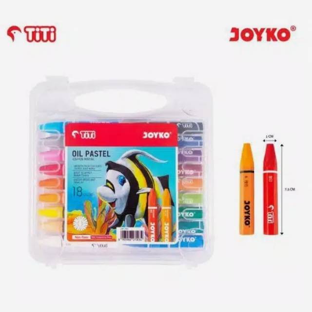 

Crayon Titi Joyko 18 Warna / Oil Pastel Joyko 18 Warna