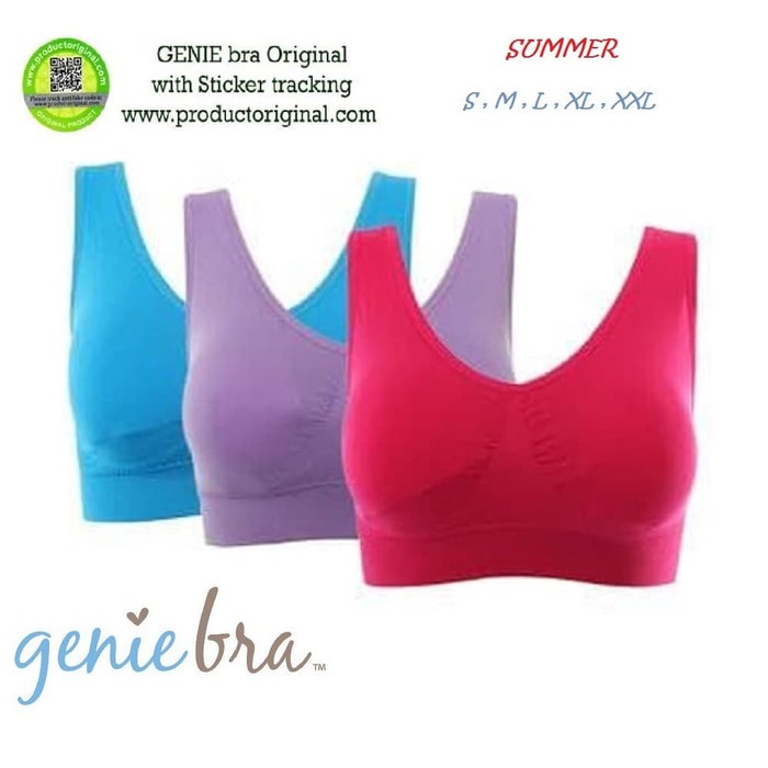 Genie Bra Set Pakaian Dalam Bra Tanpa Kawat Bra Wanita Bh Tanpa Kawat Bh wanita Sport Bra import A2