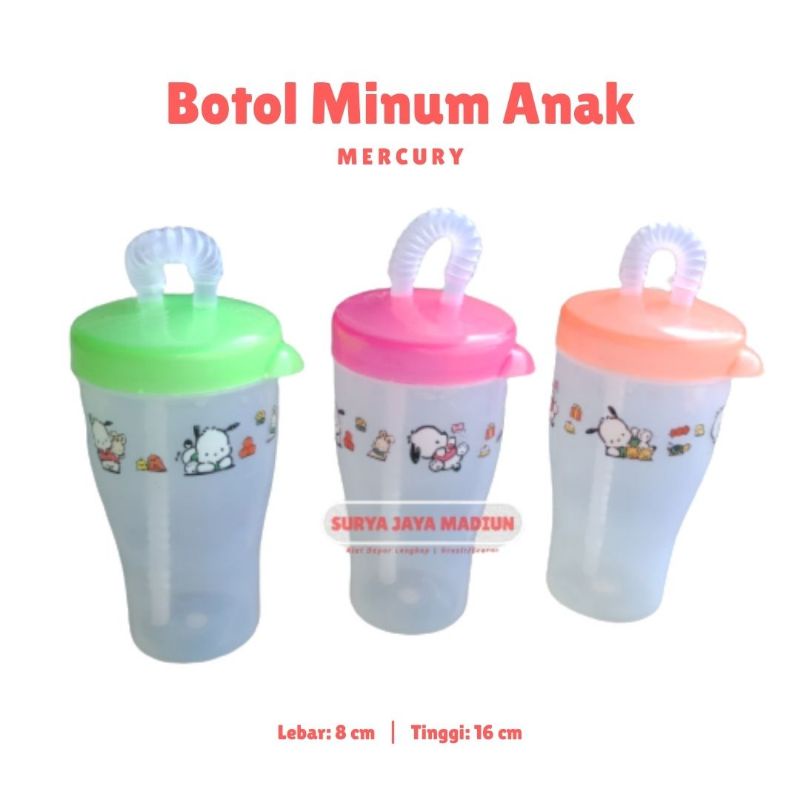 Botol Minum Anak Sedotan | Botol Minum Plastik