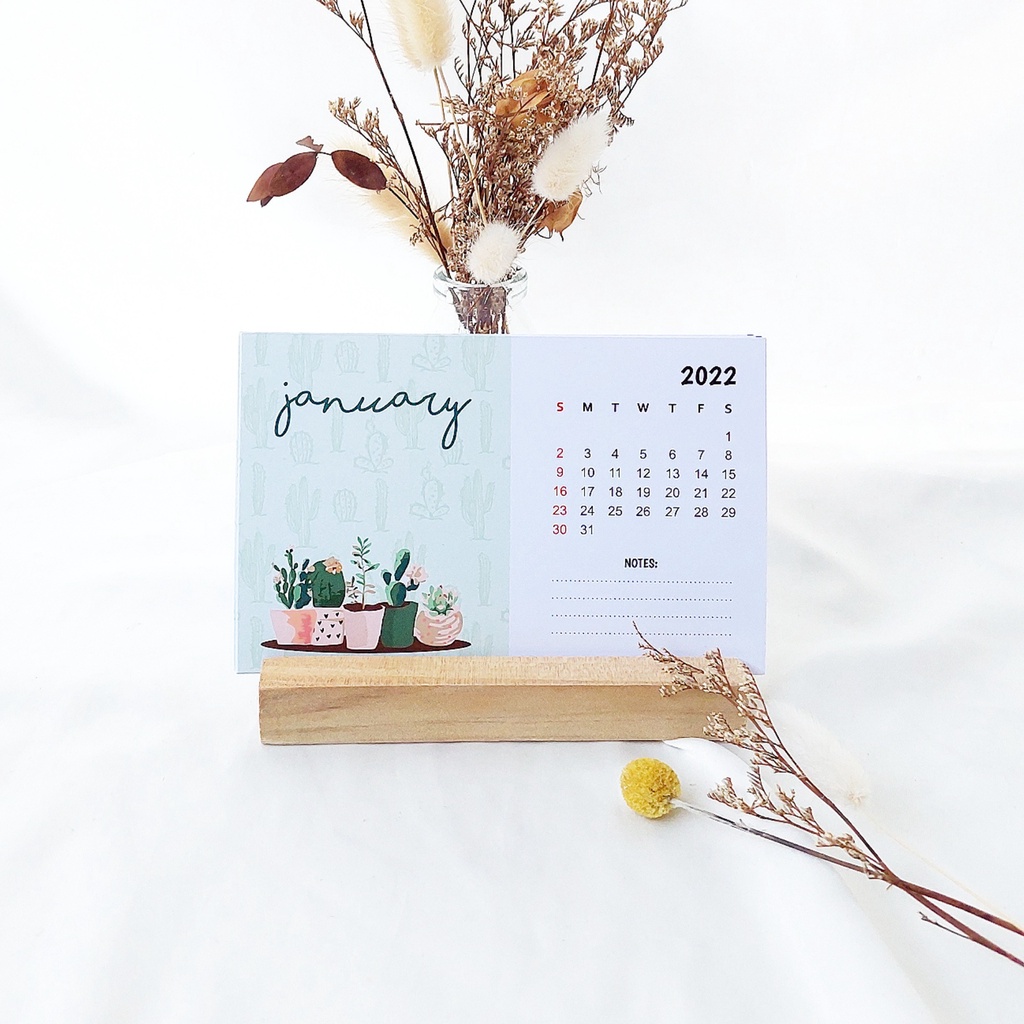 Jual Custom Kalender Meja Aesthetic 2023 Kalneder Meja Kekinian