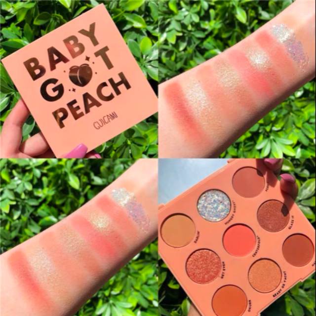 GUICAMI BABY GOT PEACH EYESHADOW MATTE GLITTER EYESHADOW