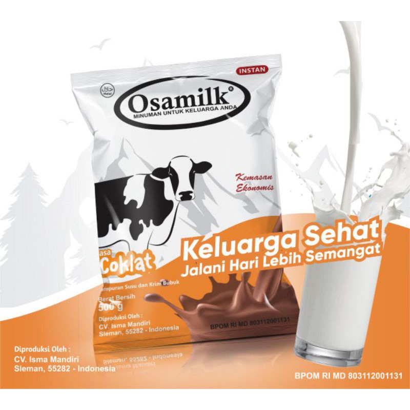 

Osamilk Susu Bubuk Vanilla Coklat 500gram