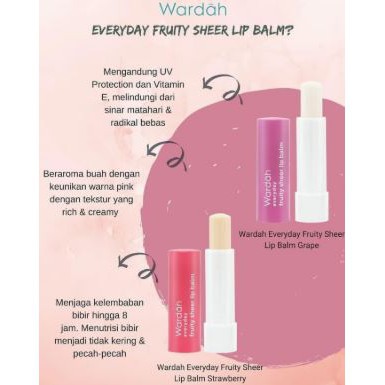 WARDAH EVERYDAY FRUITY SHEER LIP BALM