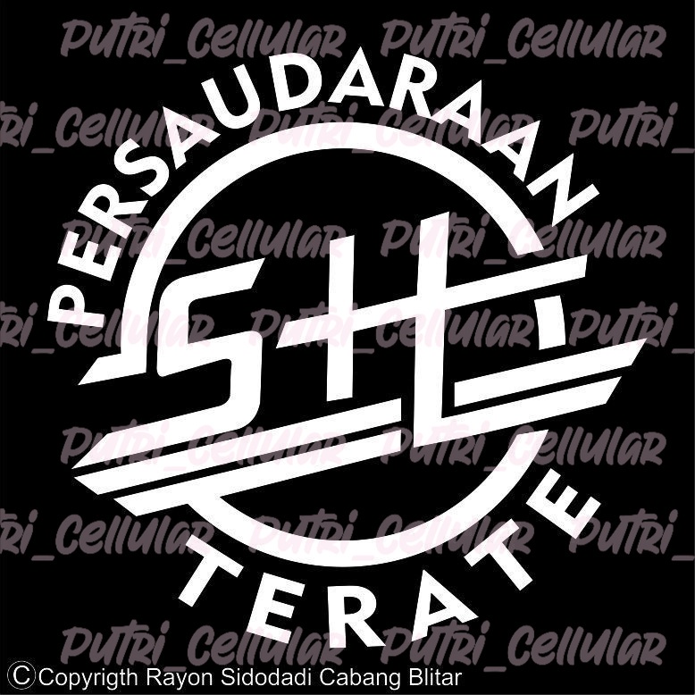 Cutting stiker tulisan Persaudaraan SH Terate