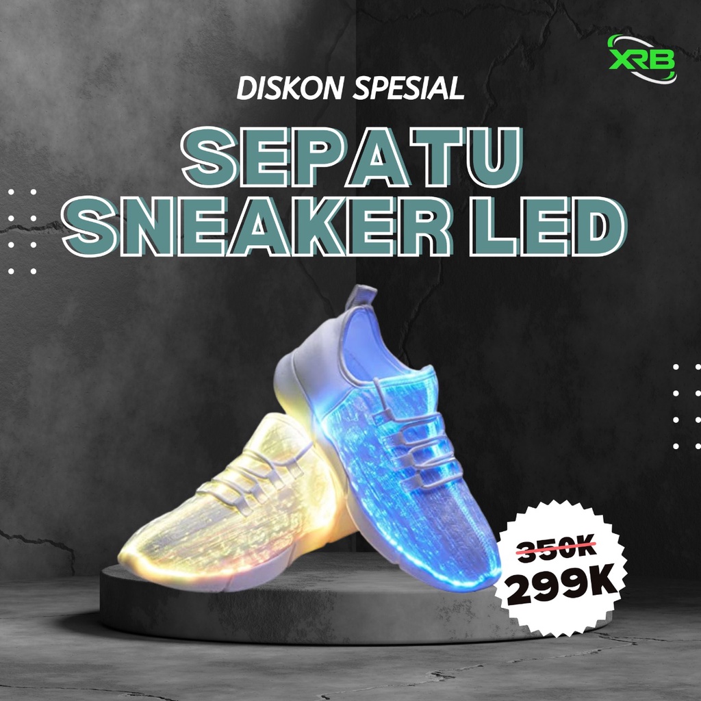 Sneaker Putih Wanita Sepatu Wanita Import Led Sepatu Casual Pria Sepatu Kets Fashion Import