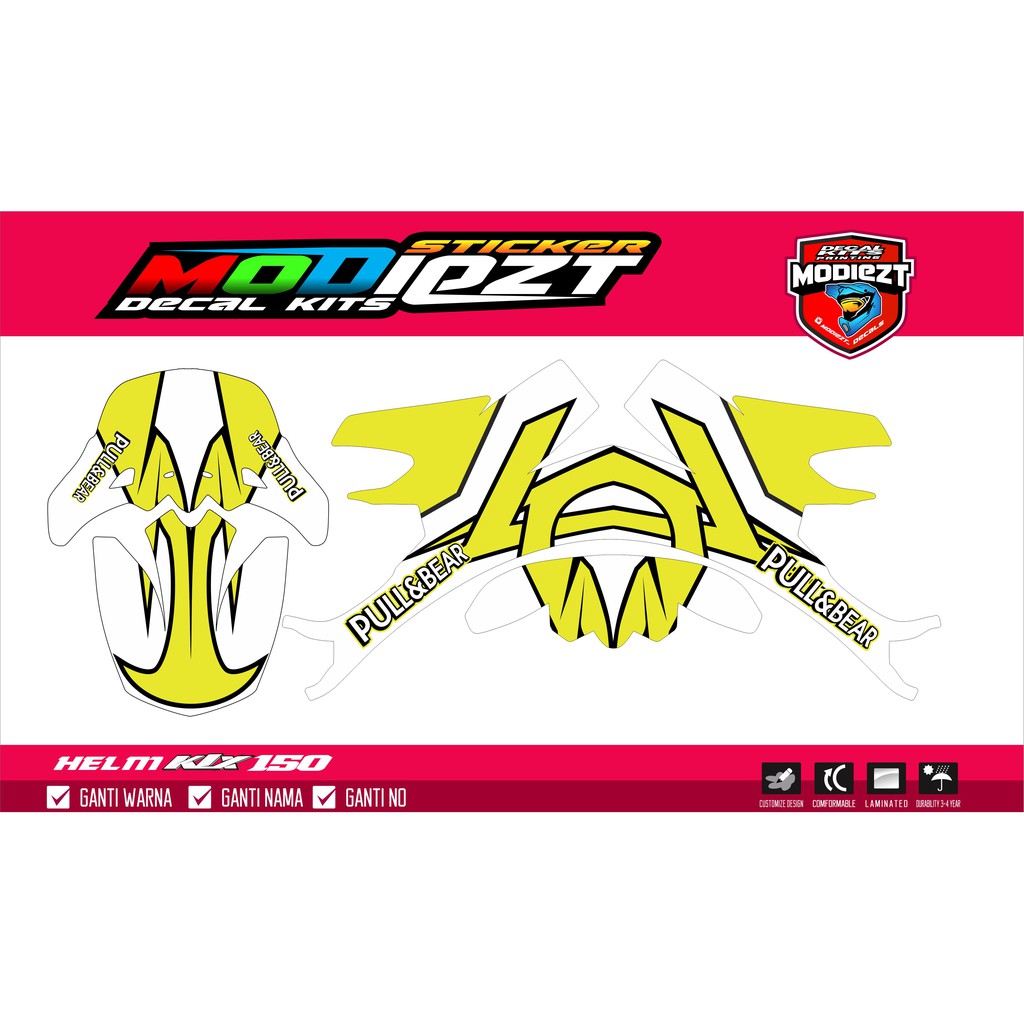 DECAL HELM KLX 150
