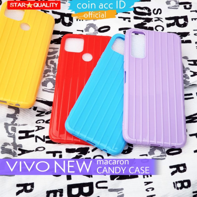 (INDO) CASING KOPER SOFTCASE VIVO Y20 / Y20i Y20s | silicon warna warni CANDY CASE