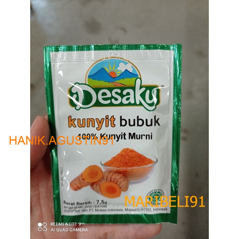 

Kunyit Bubuk Desaku Sachet 15gr maribeli91