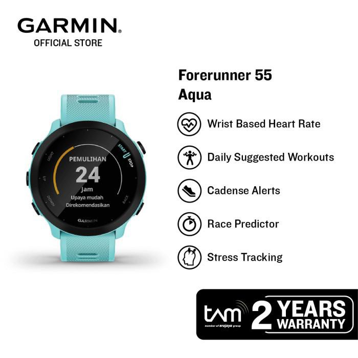 Garmin Forerunner FR55 - Garansi Resmi TAM 2 Tahun