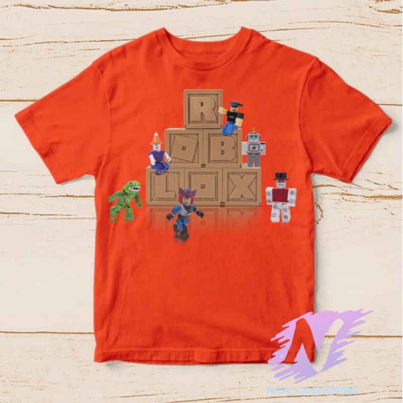 kaos anak minicraft blok baju roblok minicraft