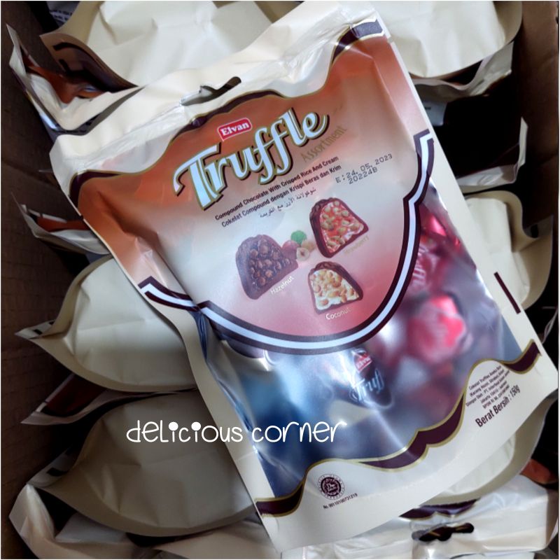 Jual Elvan Truffle Mini Assortment 150g Chocolate halal coklat Turki