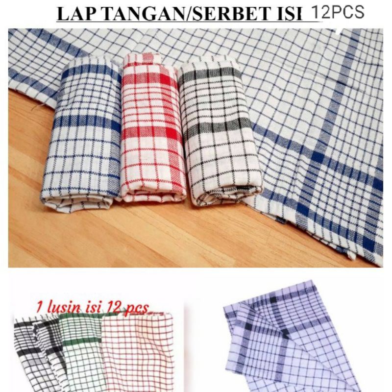 (COD) LAP DAPUR/SERBET 12PCS/Lap dapur murah