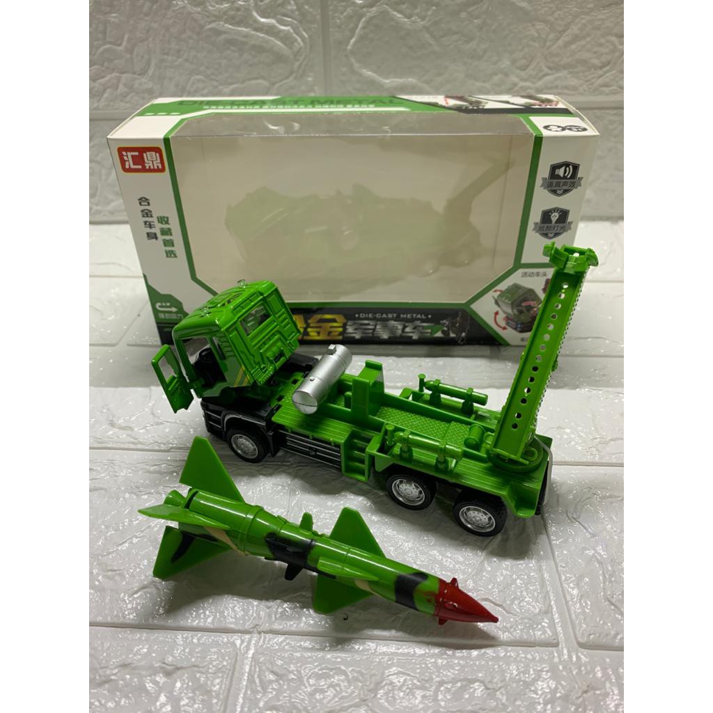 MAINAN MOBIL RUDAL ROCKET MILITER LAMPU LED &amp; MUSIK