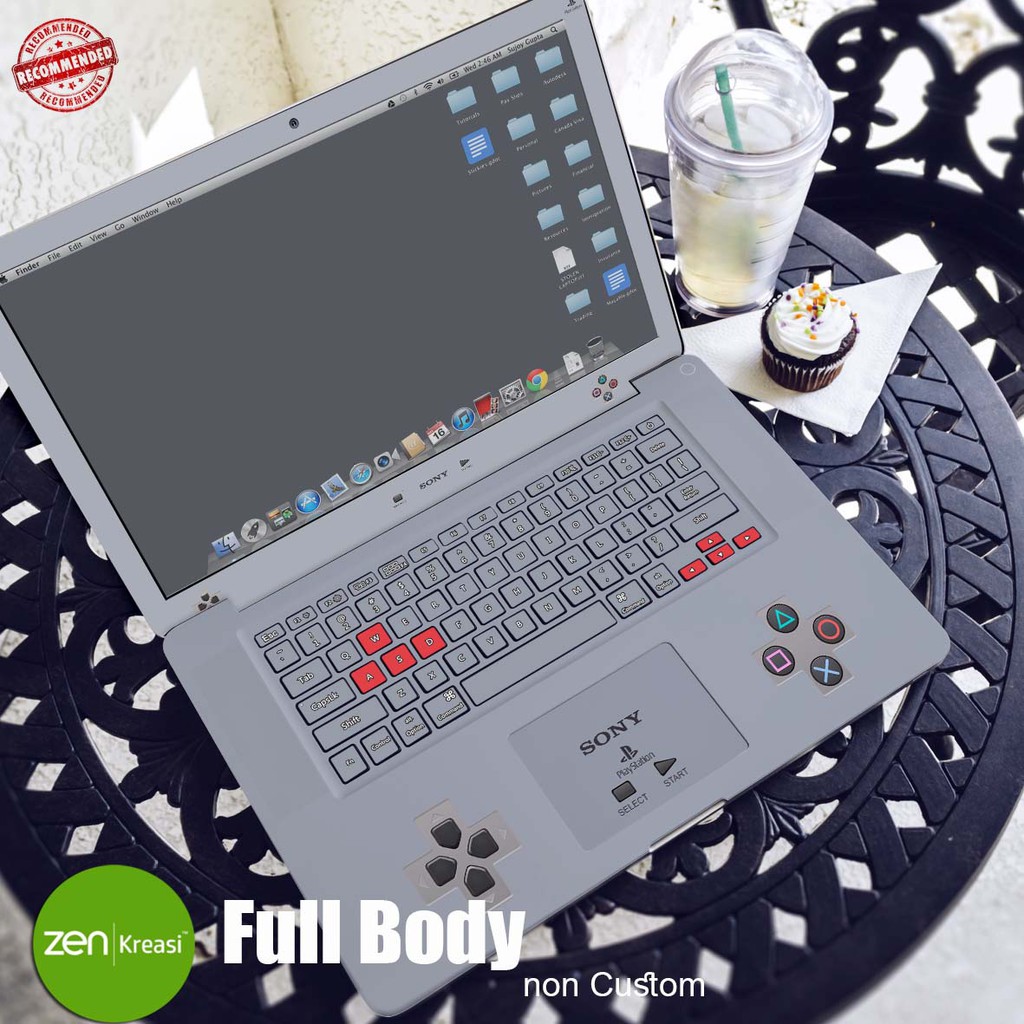 Garskin Laptop Fullbody by Catalog (sesuai katalog) bonus Emblem