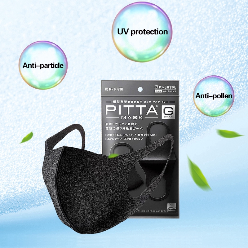 Pitta G Mask Masker Korea Masker Motor Black Dewasa