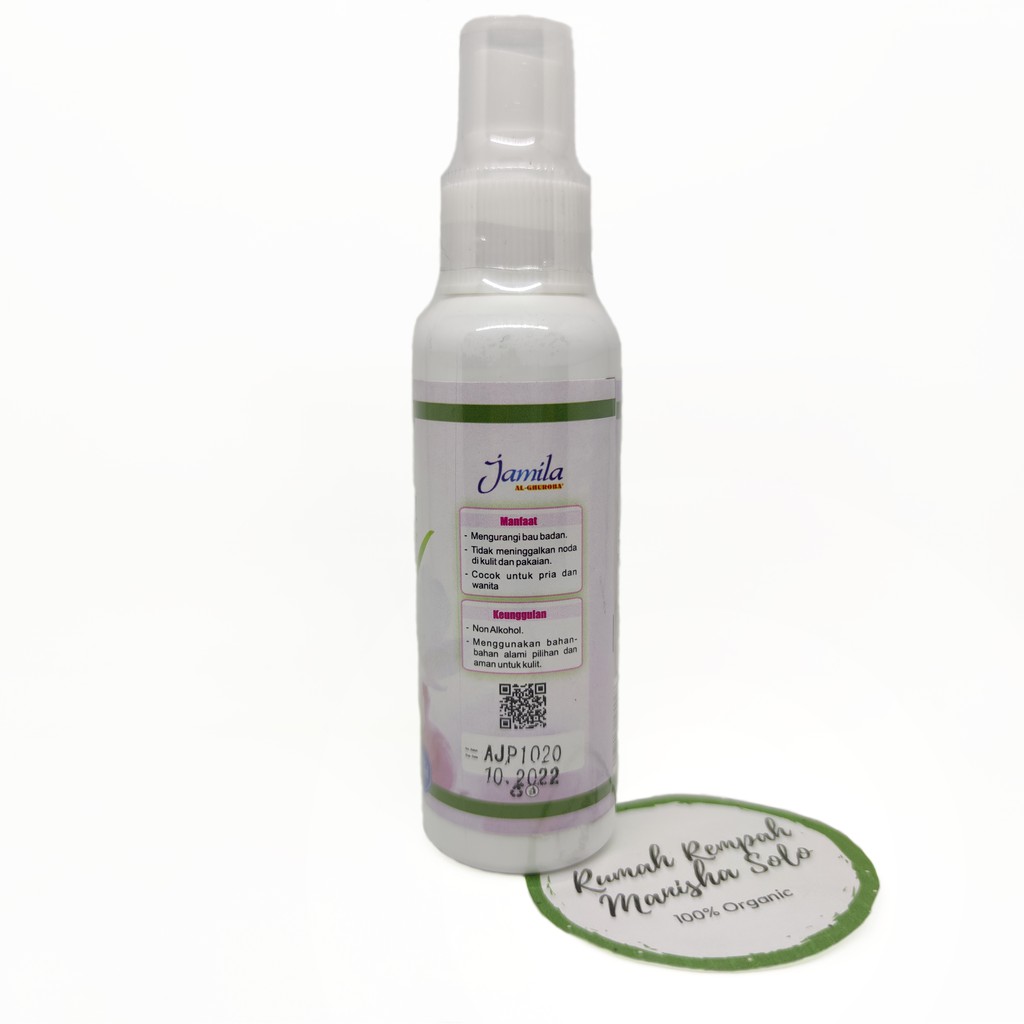 Deodorant Spray Herbal Halal Jamila Al-Ghuroba 100ml