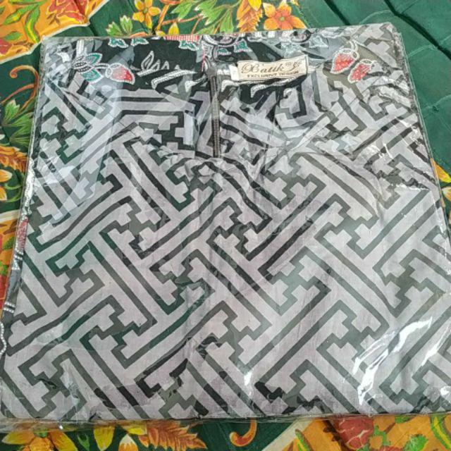 Terlaris Serut Genes Jelita Tunic Navbor Yelbor Whitbor Creambor Tunik Batik Modern Hrb030 Dolbi Dob