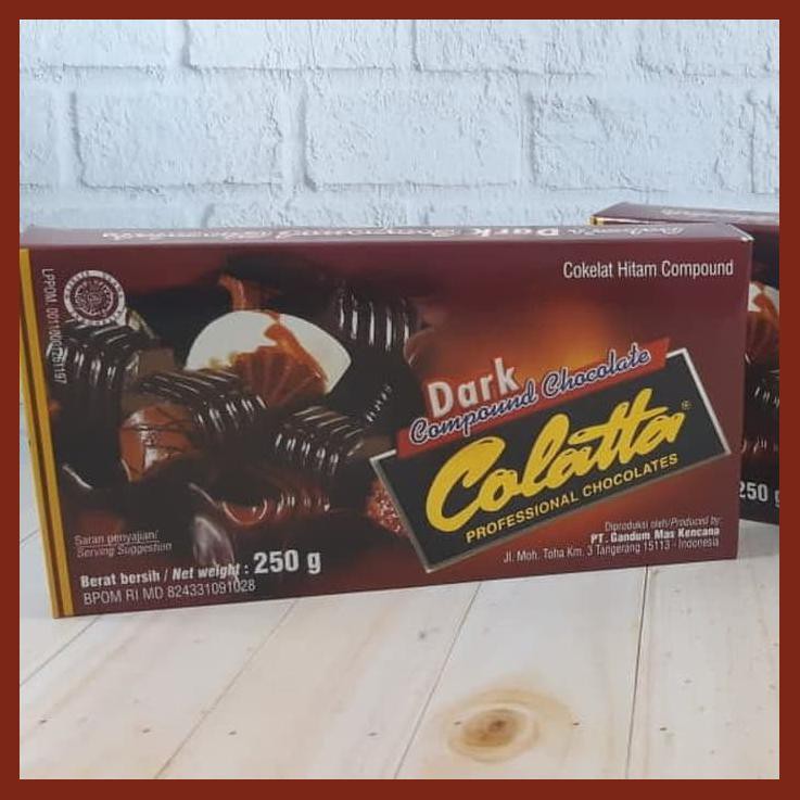 

COLATTA DARK COMPOUND 250 GR COKLAT HITAM COMPOUND COLLATA