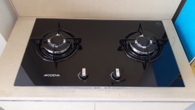 MODENA Paket Kompor Tanam 2 Tungku 70 cm dan Cooker Hood 60 cm - BH 0725 &amp; PX 6001