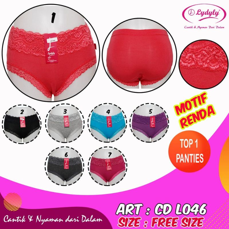 Celana Dalam Wanita Lydyly L046 CD Model Renda Best Seller