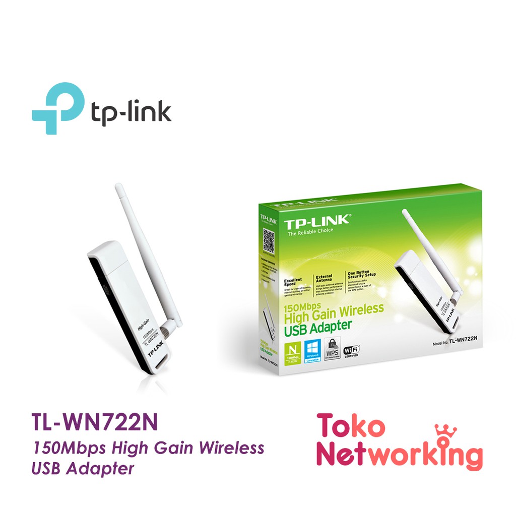 TP-LINK TL-WN722N : 150Mbps High Gain Wireless USB Adapter tplink 722 wn722 722n wn722n