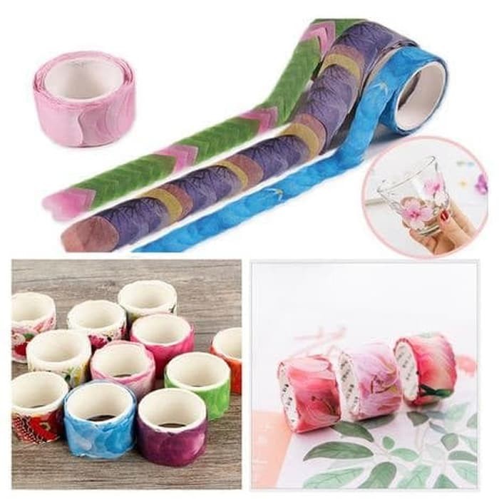 Washi Flower Sticker Tape (200pcs)