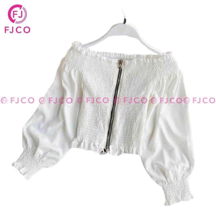 FJCO - Baju Atasan Wanita Terbaru 2021 / Blouse Wanita Kekinian Size XXL / BLOUSE GAMORA-putih