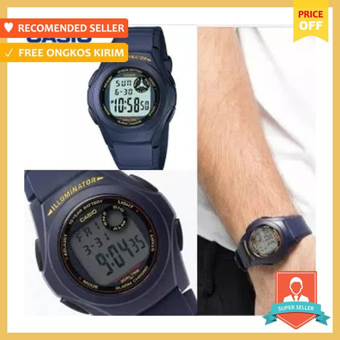 Casio Original F 200W 1A (Jam Tangan Pria & Anak )