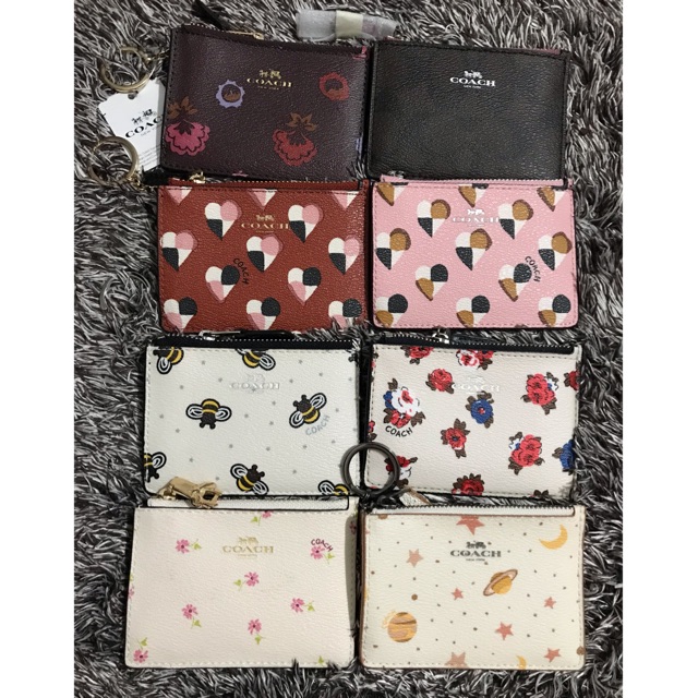 coach keychain card wallet