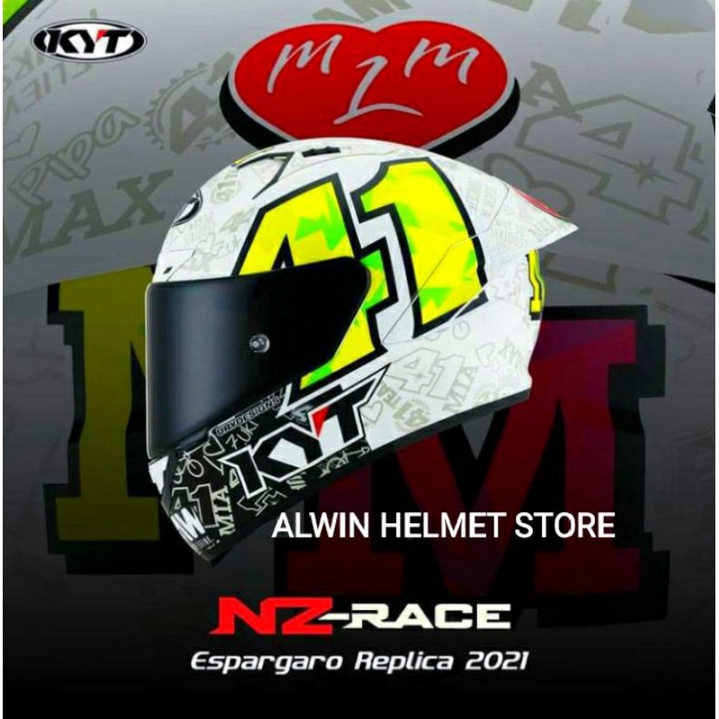 KYT NZ RACE ESPARGARO 2021 / Visor 2 (clear + dark )