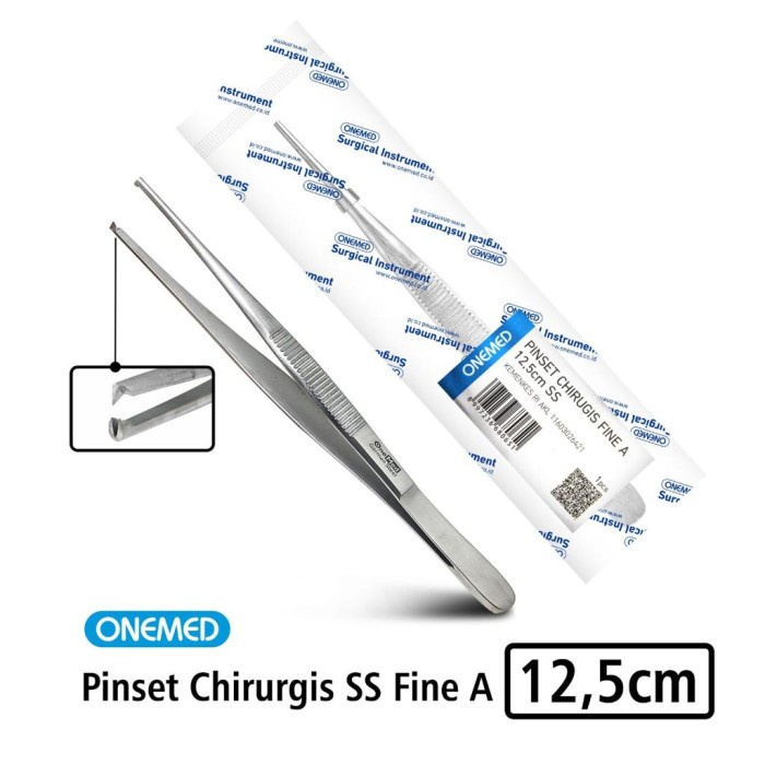 Pinset Chirurgis Stainless Steel Fine A 12,5cm Onemed OJ