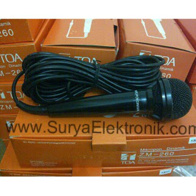 Mic TOA ZM260 ZM 260 ZM-260 Mik Microphone Toa Jogja Original Kabel For Ampli Horn Speaker Masjid