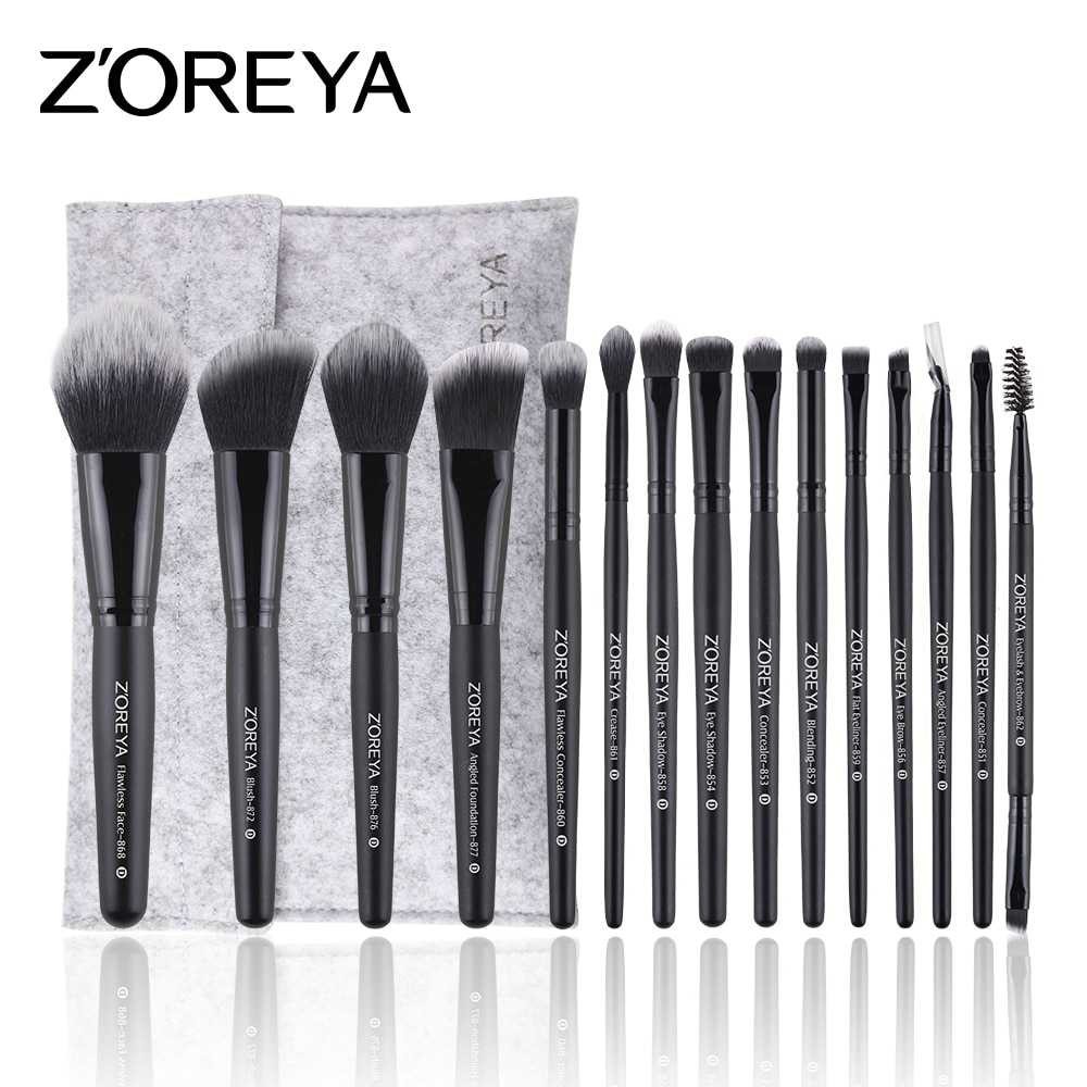 Best Seller ! Zoreya Brush Make Up 15 Set dengan Pouch - ZZ15